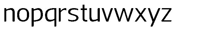 Nuviora Soft Extra Expanded Font LOWERCASE