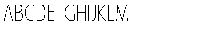 Nuviora Soft Extra Light Condensed Font UPPERCASE