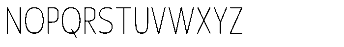 Nuviora Soft Extra Light Condensed Font UPPERCASE
