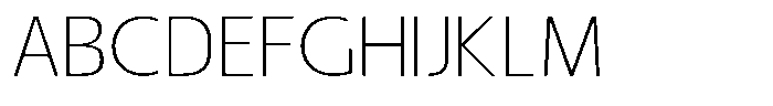 Nuviora Soft Extra Light Expanded Font UPPERCASE