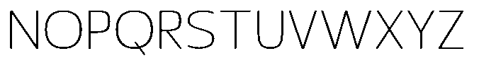 Nuviora Soft Extra Light Expanded Font UPPERCASE