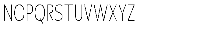 Nuviora Soft Extra Light Extra Conde Font UPPERCASE