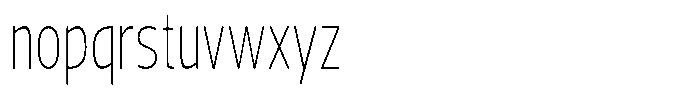 Nuviora Soft Extra Light Extra Conde Font LOWERCASE