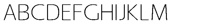 Nuviora Soft Extra Light Extra Expan Font UPPERCASE