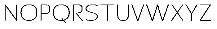 Nuviora Soft Extra Light Extra Expan Font UPPERCASE
