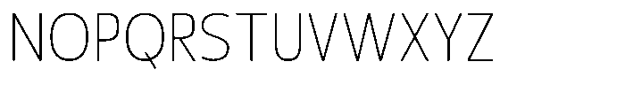 Nuviora Soft Extra Light Semi Conde Font UPPERCASE
