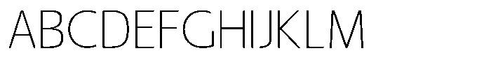 Nuviora Soft Extra Light Semi Expan Font UPPERCASE