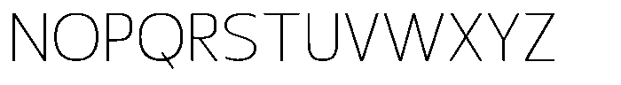 Nuviora Soft Extra Light Semi Expan Font UPPERCASE