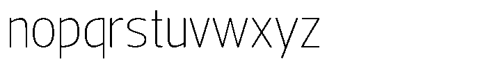 Nuviora Soft Extra Light Font LOWERCASE