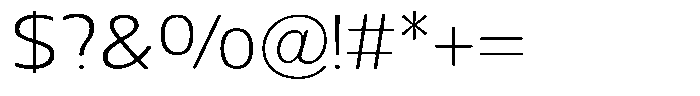 Nuviora Soft Light Expanded Font OTHER CHARS