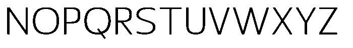 Nuviora Soft Light Expanded Font UPPERCASE