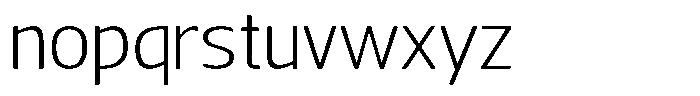 Nuviora Soft Light Expanded Font LOWERCASE