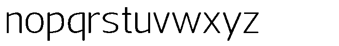 Nuviora Soft Light Extra Expanded Font LOWERCASE