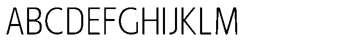 Nuviora Soft Light Semi Condensed Font UPPERCASE