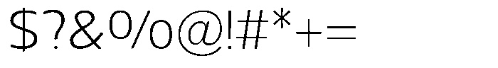 Nuviora Soft Light Semi Expanded Font OTHER CHARS