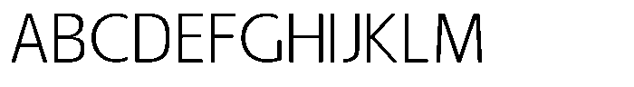 Nuviora Soft Light Semi Expanded Font UPPERCASE