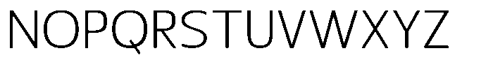 Nuviora Soft Light Semi Expanded Font UPPERCASE