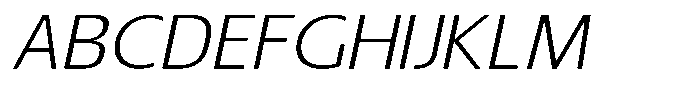 Nuviora Soft Light Slant Extra Expa Font UPPERCASE