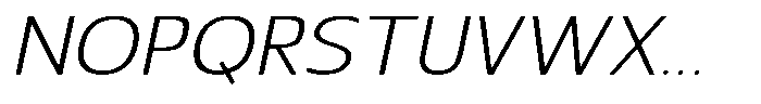 Nuviora Soft Light Slant Extra Expa Font UPPERCASE