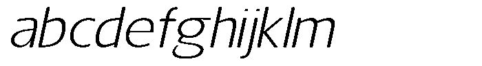 Nuviora Soft Light Slant Extra Expa FONT