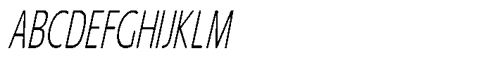 Nuviora Soft Light Slant Ultra Conde Font UPPERCASE