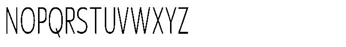 Nuviora Soft Light Ultra Condensed Font UPPERCASE
