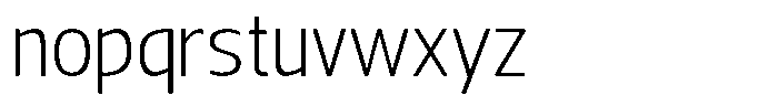 Nuviora Soft Light Font LOWERCASE