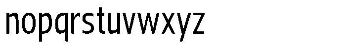 Nuviora Soft Medium Condensed Font LOWERCASE