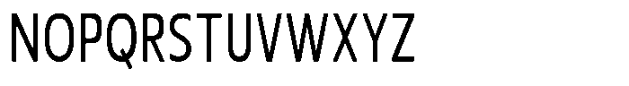Nuviora Soft Medium Extra Conden Font UPPERCASE