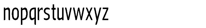 Nuviora Soft Medium Extra Conden Font LOWERCASE
