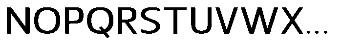 Nuviora Soft Medium Extra Expanded Font UPPERCASE