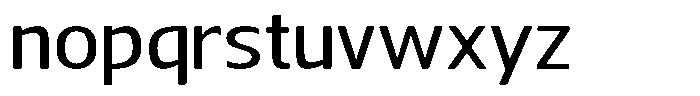 Nuviora Soft Medium Extra Expanded Font LOWERCASE