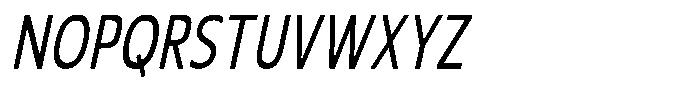 Nuviora Soft Medium Slant Extra Con Font UPPERCASE