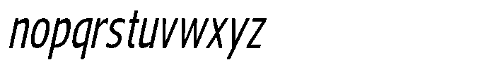 Nuviora Soft Medium Slant Extra Con Font LOWERCASE