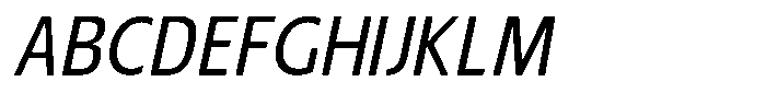 Nuviora Soft Medium Slant Semi Con Font UPPERCASE