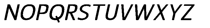 Nuviora Soft Medium Slant Font UPPERCASE