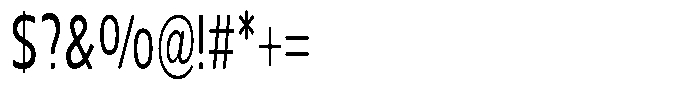 Nuviora Soft Medium Ultra Conden Font OTHER CHARS