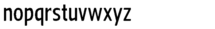Nuviora Soft Semi Bold Condensed Font LOWERCASE