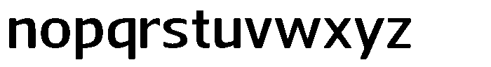 Nuviora Soft Semi Bold Extra Expan Font LOWERCASE