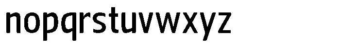 Nuviora Soft Semi Bold Semi Conden Font LOWERCASE