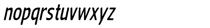 Nuviora Soft Semi Bold Slan Extr Con Font LOWERCASE