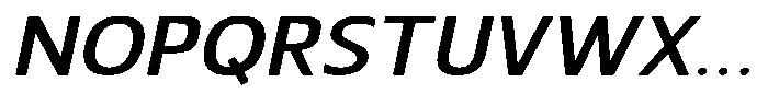 Nuviora Soft Semi Bold Slan Extr Exp Font UPPERCASE