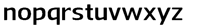 Nuviora Soft Semi Bold Ultra Expan Font LOWERCASE