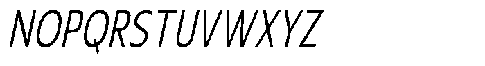 Nuviora Soft Slant Extra Condensed Font UPPERCASE