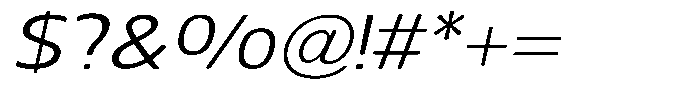 Nuviora Soft Slant Extra Expanded Font OTHER CHARS