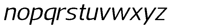 Nuviora Soft Slant Extra Expanded Font LOWERCASE