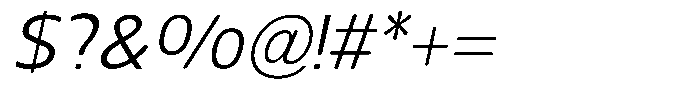 Nuviora Soft Slant Font OTHER CHARS