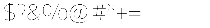 Nuviora Soft Thin Font OTHER CHARS