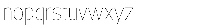 Nuviora Soft Thin Font LOWERCASE