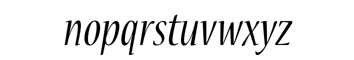 NuevaStd-CondItalic Font LOWERCASE